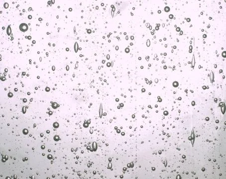 Bubbles in clear glass Stock Photos