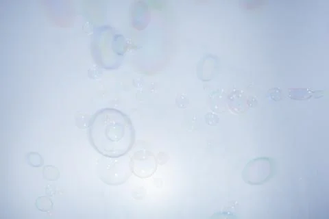 Bubbles colorful background white Stock Photos