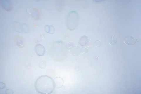 Bubbles colorful background white Stock Photos