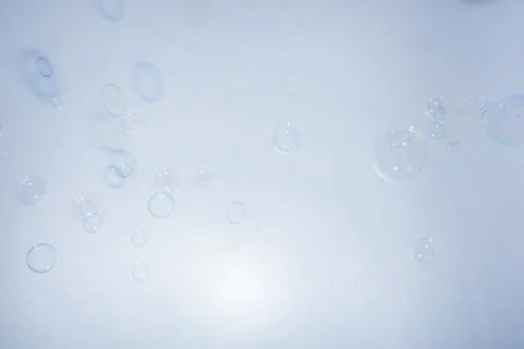 Bubbles colorful background white Stock Photos