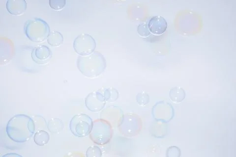 Bubbles colorful background white Foto stock