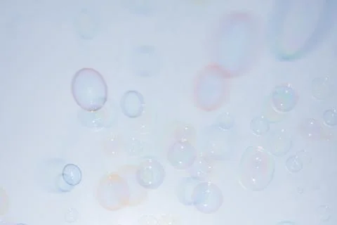 Bubbles colorful background white Stock Photos