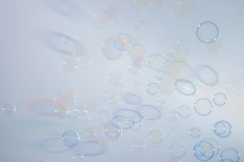 Bubbles colorful background white Foto stock