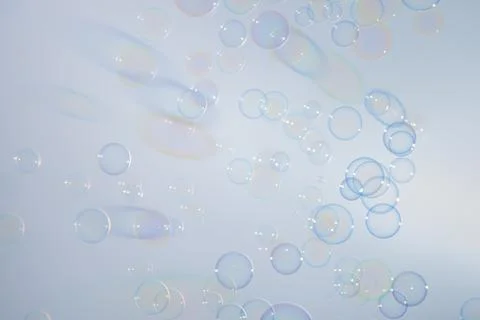 Bubbles colorful background white Foto stock
