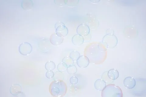Bubbles colorful background white Foto stock