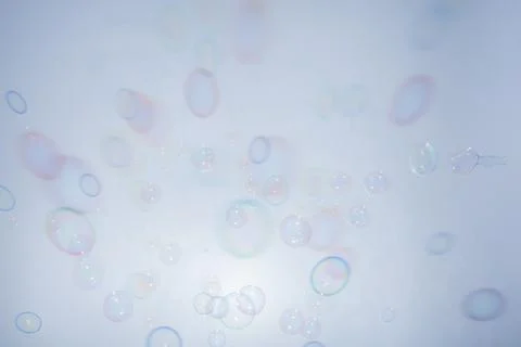 Bubbles colorful background white Stock Photos