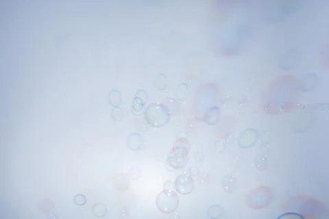 Bubbles colorful background white Stock Photos
