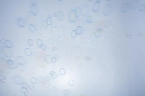 Bubbles colorful background white Stock Photos