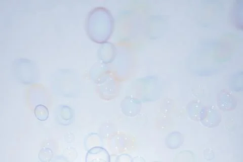 Bubbles colorful background white Foto stock