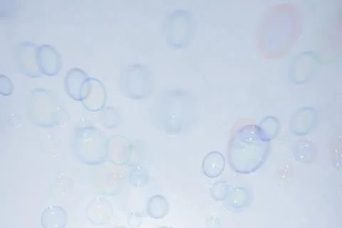 Bubbles colorful background white Stock Photos