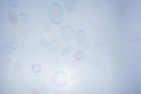 Bubbles colorful background white Stock Photos