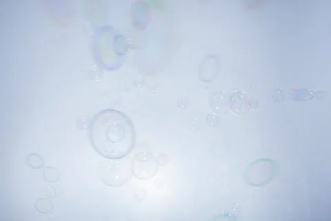 Bubbles colorful background white Stock Photos