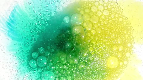 Bubbles of colorful, soap foam on a white background. Texture of Soap Foam Stock Footage 276995595