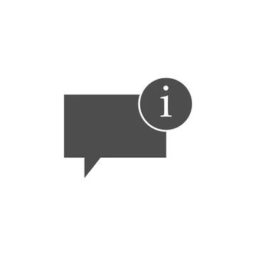 Bubbles of communication with the sign of information icon. Elements of web icon Stock Illustration