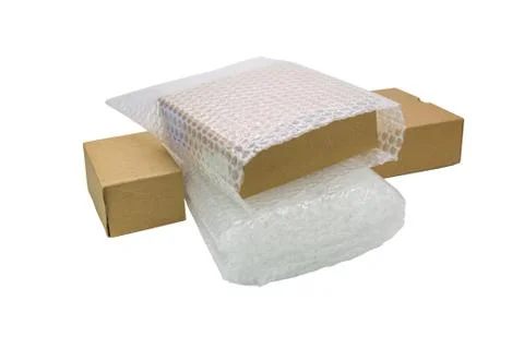 Bubbles covering the box by bubble wrap for protection product cracked Photos