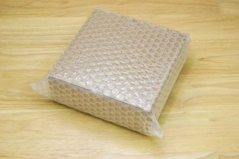 Bubbles covering the box by bubble wrap for protection product cracked Photos