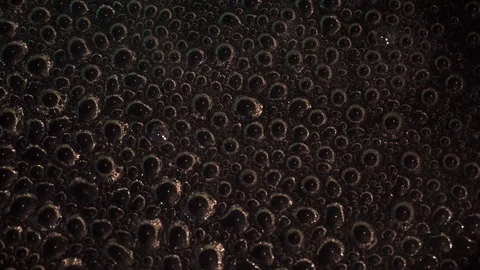 Bubbles on a dark background Stock Footage 113796455