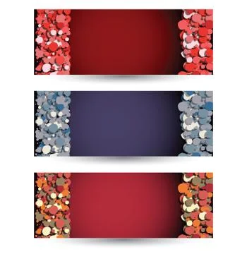 Bubbles dark banner vector Stock Illustration