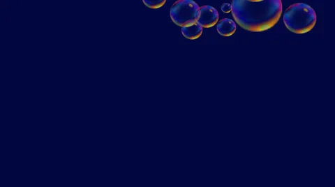 Bubbles on dark blue Stock Footage 44284976