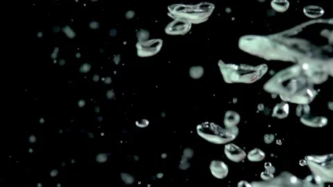 Bubbles in the Dark Water 4K TZ Stock Footage 317580102