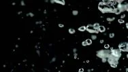 Bubbles In The Dark Water Stock Footage