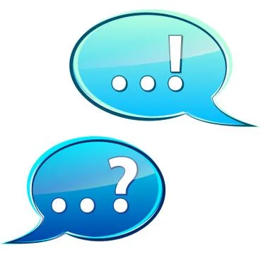 Bubbles discussion Stock Illustration