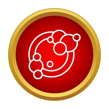 Bubbles on dish icon over red background designing washing concept Illustrazione stock