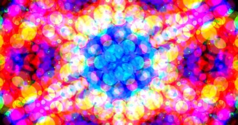 Bubbles Dot Pattern Symmetric Abstract Repetition Multicolor  Stockillustratie