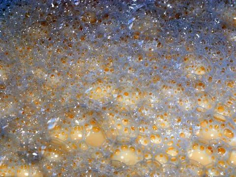 Bubbles on the dough Stock Photos