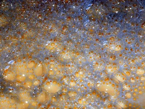 Bubbles on the dough Stock Photos