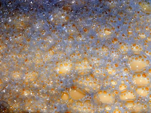 Bubbles on the dough Stock Photos