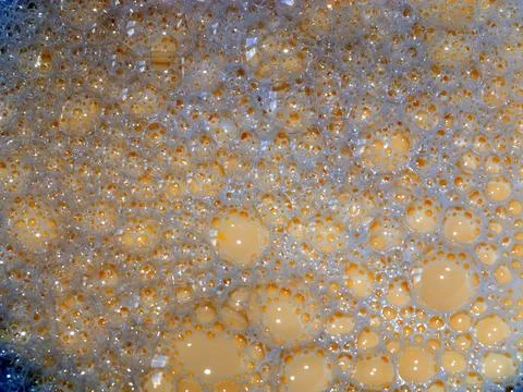 Bubbles on the dough Stock Photos