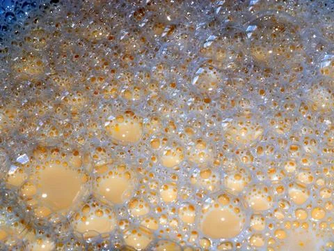 Bubbles on the dough Stock Photos