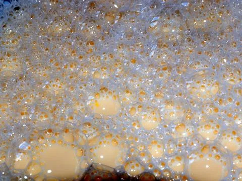 Bubbles on the dough Stock Photos