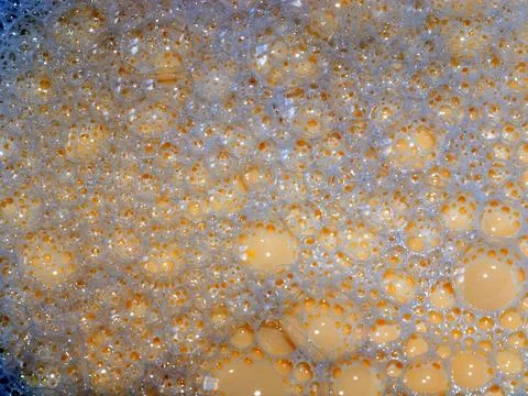 Bubbles on the dough Stock Photos
