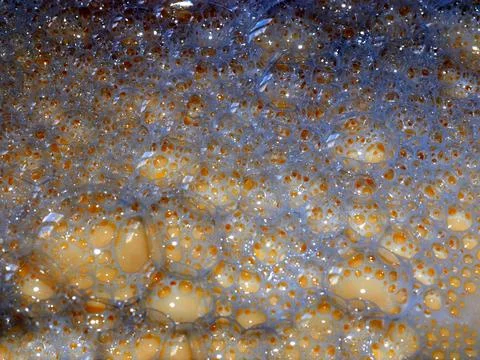 Bubbles on the dough Stock Photos