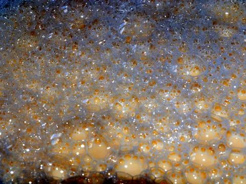 Bubbles on the dough Stock Photos