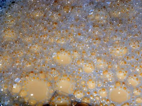 Bubbles on the dough Stock Photos