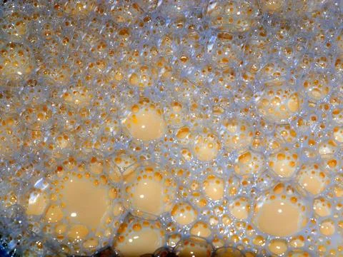 Bubbles on the dough Stock Photos
