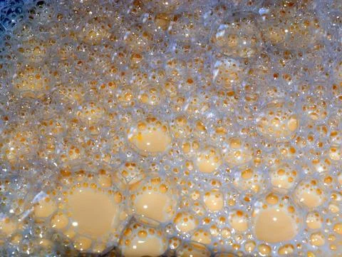 Bubbles on the dough Stock Photos