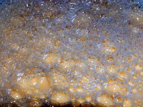 Bubbles on the dough Foto stock