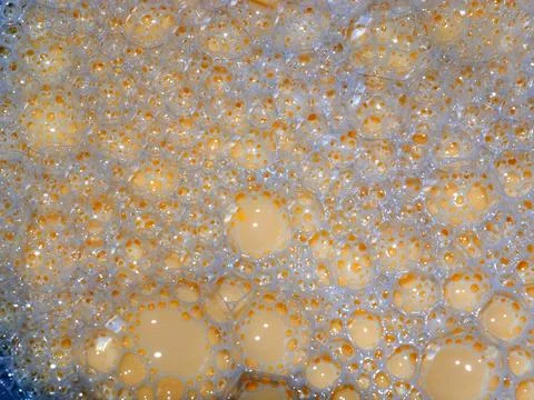 Bubbles on the dough Stock Photos