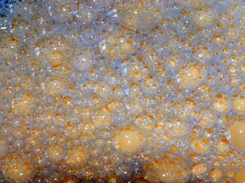 Bubbles on the dough Stock Photos