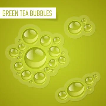 Bubbles for drink Stock Illustration