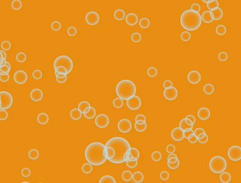 Bubbles effects animation yellow background Stock Footage 317317623