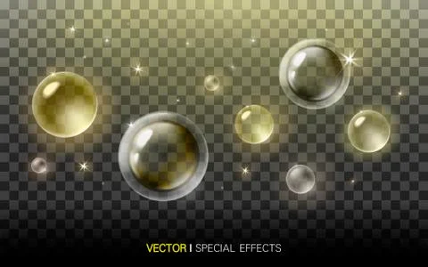 Bubbles elements Stock Illustration