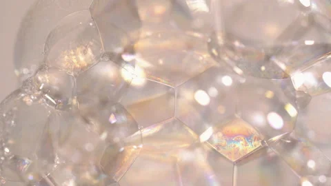 The bubbles exploded in the air. Stock Footage 221801422