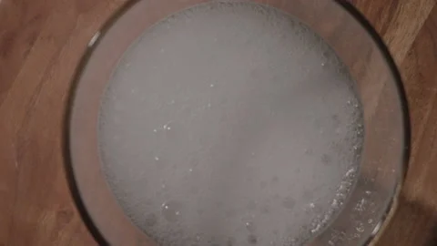 Bubbles Fizzing In Glass Stock Footage 208804753