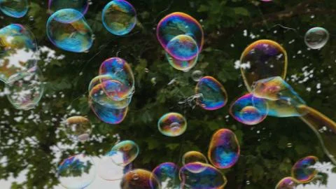 Bubbles in Flight 1 스톡 사진