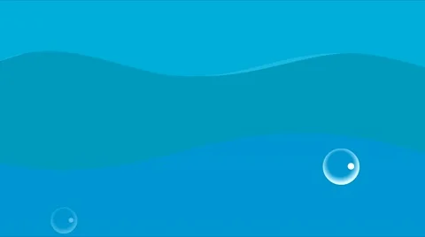 Bubbles float up and burst on the background of water Stock-Footage 65190631